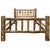 Cascade Bed with Laser Engraved Bronc Design - King