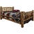 Cascade Bed with Laser Engraved Bronc Design - King