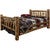 Cascade Bed with Laser Engraved Bronc Design - King