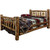 Cascade Bed with Laser Engraved Bronc Design - Queen
