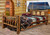 Cascade Bed with Laser Engraved Moose Design - Twin