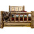 Cascade Storage Bed with Laser Engraved Bear Design - Full