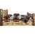 Cascade Storage Bed with Laser Engraved Bear Design - King