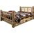 Cascade Storage Bed with Laser Engraved Bear Design - King