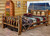 Cascade Bed with Laser Engraved Pine Tree Design - King