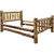 Cascade Bed with Laser Engraved Pine Tree Design - King