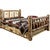 Cascade Storage Bed with Laser Engraved Bear Design - Queen