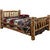 Cascade Bed with Laser Engraved Pine Tree Design - Twin