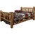 Cascade Bed with Laser Engraved Pine Tree Design - Twin
