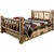 Cascade Storage Bed with Laser Engraved Elk Design - Twin