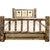 Cascade Storage Bed with Laser Engraved Bronc Design - King