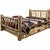 Cascade Storage Bed with Laser Engraved Bear Design - Cal. King