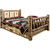 Cascade Storage Bed with Laser Engraved Elk Design - King