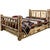 Cascade Storage Bed with Laser Engraved Moose Design - King