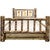 Cascade Storage Bed with Laser Engraved Moose Design - Twin