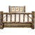 Cascade Storage Bed with Laser Engraved Pine Tree Design - Cal. King