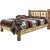 Cascade Platform Bed with Laser Engraved Bronc Design - King