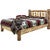 Cascade Platform Bed with Laser Engraved Elk Design - Twin