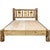 Cascade Platform Bed with Laser Engraved Bronc Design - Full