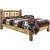 Cascade Platform Bed with Laser Engraved Bronc Design - Twin
