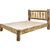 Cascade Platform Bed with Laser Engraved Elk Design - Full