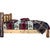 Cascade Platform Bed with Laser Engraved Pine Tree Design - Full