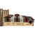 Cascade Platform Storage Bed with Laser Engraved Bear Design - Full