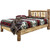 Cascade Platform Bed with Laser Engraved Moose Design - Twin