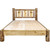 Cascade Platform Bed with Laser Engraved Moose Design - Full