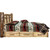 Cascade Platform Storage Bed with Laser Engraved Bronc Design - Full