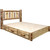 Cascade Platform Storage Bed with Laser Engraved Moose Design - Full
