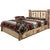 Cascade Platform Storage Bed with Laser Engraved Elk Design - Cal. King