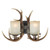 Cast Antler Double Wall Lamp