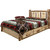 Cascade Platform Storage Bed with Laser Engraved Moose Design - Cal. King