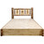 Cascade Platform Storage Bed with Laser Engraved Pine Tree Design - Twin