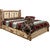 Cascade Platform Storage Bed with Laser Engraved Moose Design - Twin