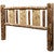 Cascade Headboard with Laser Engraved Wolf Design - King