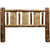 Cascade Headboard with Laser Engraved Wolf Design - Twin
