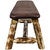 Cascade 5 Foot Upholstered Plank Style Bench - Saddle