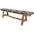 Cascade 6 Foot Upholstered Plank Style Bench - Woodland