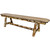 Cascade 6 Foot Upholstered Plank Style Bench - Buckskin