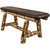 Cascade 45 Inch Upholstered Plank Style Bench - Saddle