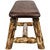 Cascade 45 Inch Upholstered Plank Style Bench - Saddle