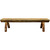 Cascade Half Log Bench with Stain Finish - 6 Foot