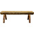 Cascade Half Log Bench with Stain Finish - 4 Foot