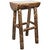 Cascade Counter Height Half Log Barstool with Stained Finish