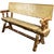 Cascade Half Log Bench with Back & Arms - 5 Foot