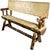 Cascade Half Log Bench with Back & Arms - 4 Foot