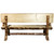 Cascade Half Log Bench with Back & Arms - 6 Foot