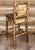 Cascade Counter Stool with Back, Saddle Upholstery - Elk